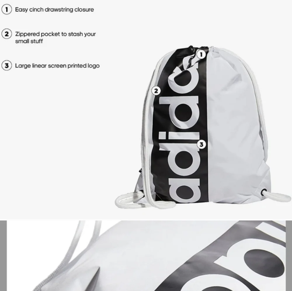 Adidas draw string back pack - Picture 1 of 5